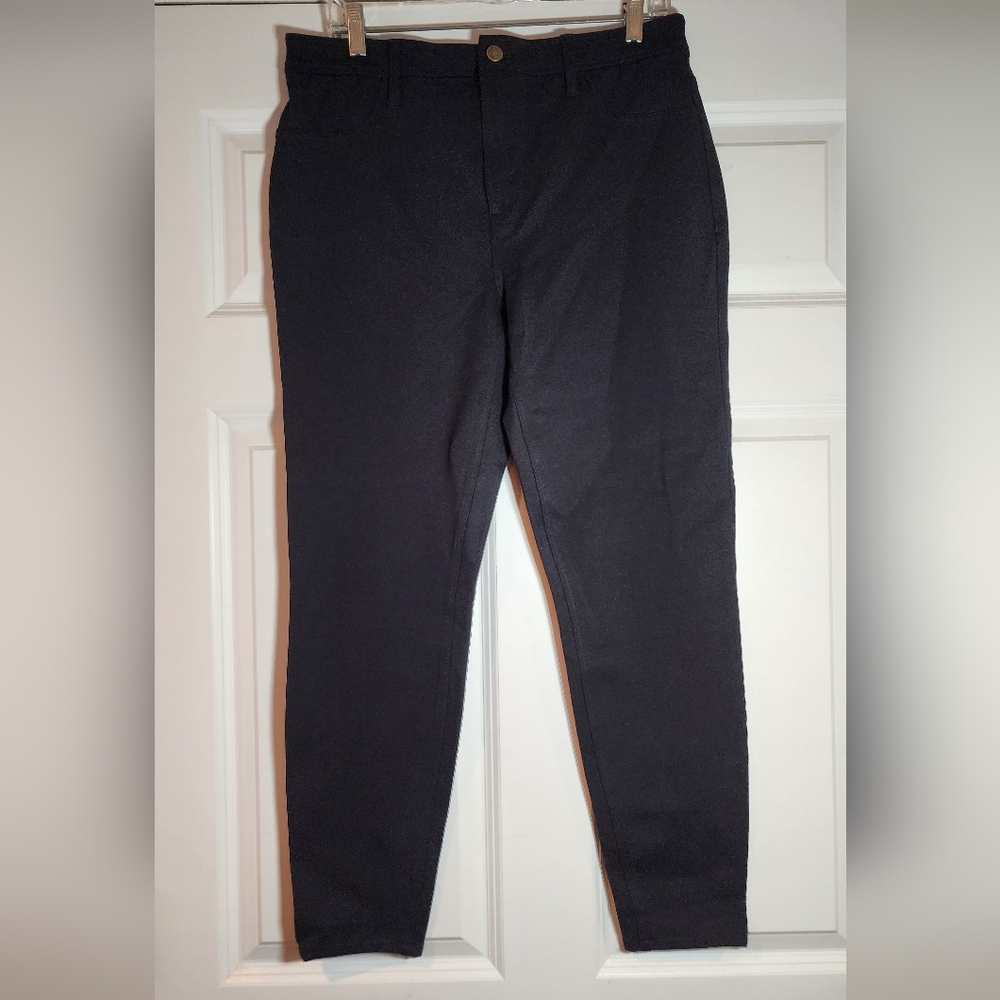 Colleen Lopez Stretchy Black Skinny Pants Size 14